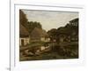 Cour de ferme en Normandie-Claude Monet-Framed Giclee Print