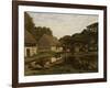 Cour de ferme en Normandie-Claude Monet-Framed Giclee Print