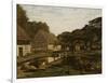 Cour de ferme en Normandie-Claude Monet-Framed Giclee Print