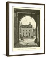 Cour De L'Ancien College Sainte-Barbe, 1830-null-Framed Giclee Print