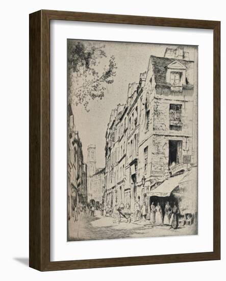 Cour Des Halles, Rue St Jacques, 1915-Bror Julius Olsson Nordfeldt-Framed Giclee Print