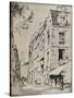 Cour Des Halles, Rue St Jacques, 1915-Bror Julius Olsson Nordfeldt-Stretched Canvas