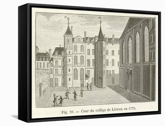 Cour Du College De Lisieux En 1779-null-Framed Stretched Canvas