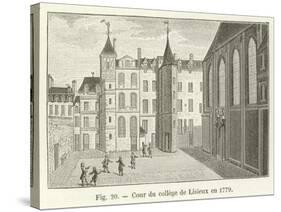 Cour Du College De Lisieux En 1779-null-Stretched Canvas