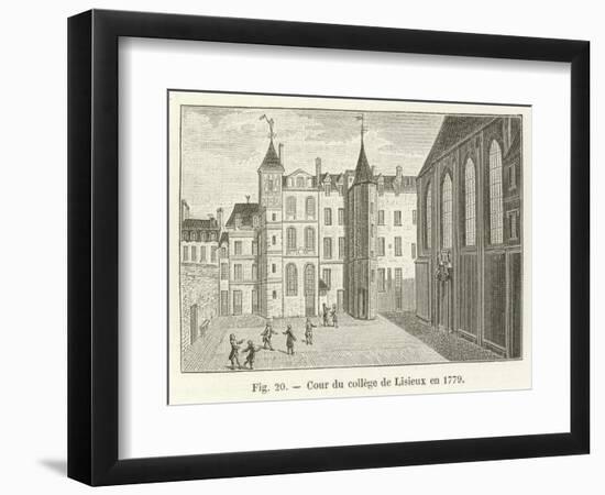 Cour Du College De Lisieux En 1779-null-Framed Giclee Print