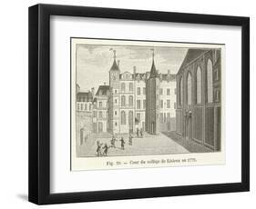 Cour Du College De Lisieux En 1779-null-Framed Giclee Print