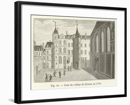 Cour Du College De Lisieux En 1779-null-Framed Giclee Print