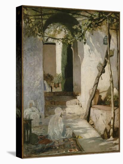 Cour marocaine-Jean Joseph Benjamin Constant-Stretched Canvas