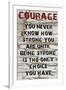 Courage Grunge-Diane Stimson-Framed Art Print