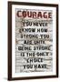 Courage Grunge-Diane Stimson-Framed Art Print