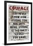 Courage Grunge-Diane Stimson-Framed Art Print