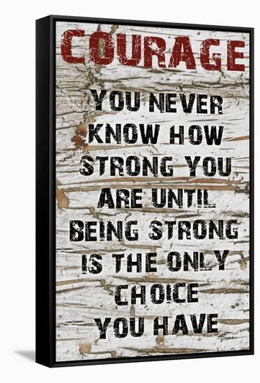 Courage Grunge-Diane Stimson-Framed Stretched Canvas