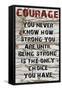 Courage Grunge-Diane Stimson-Framed Stretched Canvas