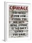 Courage Grunge-Diane Stimson-Framed Art Print