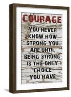 Courage Grunge-Diane Stimson-Framed Art Print