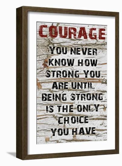 Courage Grunge-Diane Stimson-Framed Art Print