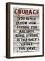 Courage Grunge-Diane Stimson-Framed Art Print