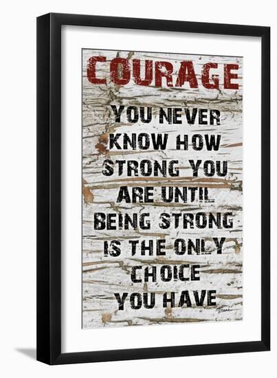 Courage Grunge-Diane Stimson-Framed Art Print