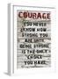 Courage Grunge-Diane Stimson-Framed Art Print