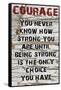 Courage Grunge-Diane Stimson-Framed Stretched Canvas