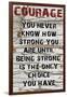 Courage Grunge-Diane Stimson-Framed Art Print