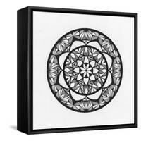 Courage Mandala-Nicky Kumar-Framed Stretched Canvas