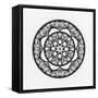 Courage Mandala-Nicky Kumar-Framed Stretched Canvas