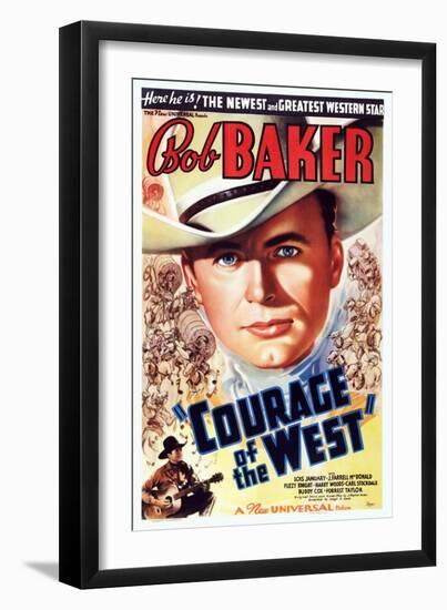 Courage of the West, Bob Baker, 1937-null-Framed Art Print