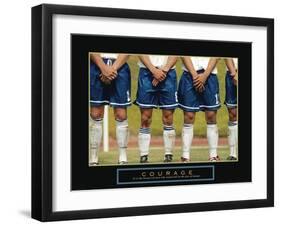 Courage - Soccer-Unknown Unknown-Framed Photo