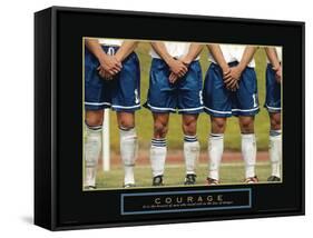 Courage - Soccer-Unknown Unknown-Framed Stretched Canvas