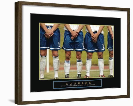 Courage - Soccer-Unknown Unknown-Framed Photo