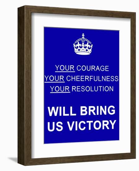 Courage-null-Framed Art Print