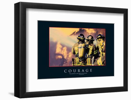 Courage-null-Framed Art Print