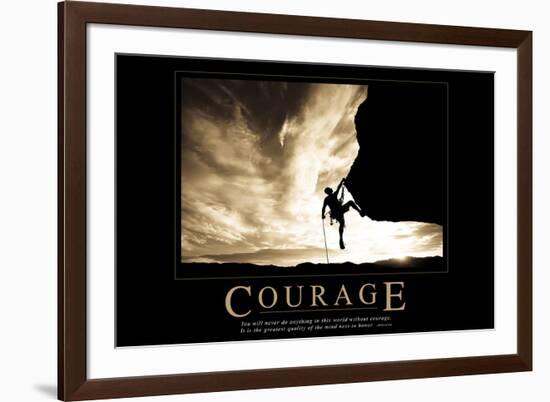 Courage-null-Framed Art Print