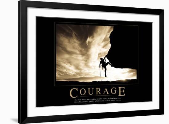 Courage-null-Framed Art Print