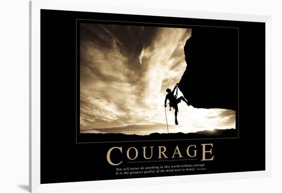 Courage-null-Framed Art Print