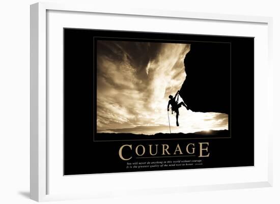 Courage-null-Framed Art Print