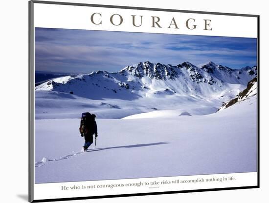 Courage-AdventureArt-Mounted Photographic Print