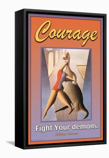 Courage-null-Framed Stretched Canvas