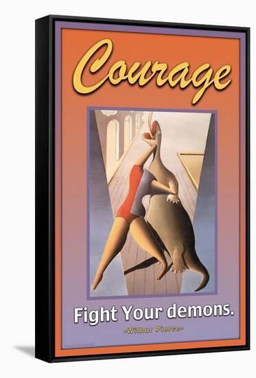 Courage-null-Framed Stretched Canvas