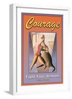 Courage-null-Framed Art Print