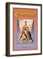 Courage-null-Framed Art Print