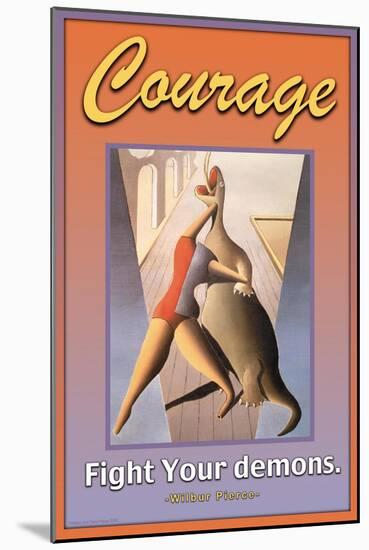 Courage-null-Mounted Art Print