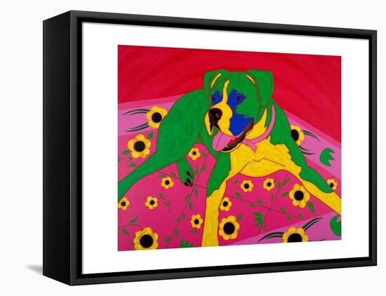 Courageous Clown-Angela Bond-Framed Stretched Canvas