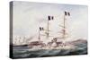 Courbet Navy Squadron Capturing Makung in 1884-null-Stretched Canvas