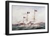Courbet Navy Squadron Capturing Makung in 1884-null-Framed Giclee Print