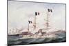 Courbet Navy Squadron Capturing Makung in 1884-null-Mounted Giclee Print