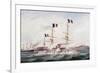 Courbet Navy Squadron Capturing Makung in 1884-null-Framed Giclee Print