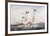 Courbet Navy Squadron Capturing Makung in 1884-null-Framed Giclee Print