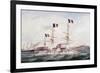 Courbet Navy Squadron Capturing Makung in 1884-null-Framed Giclee Print